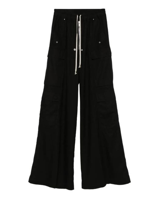 Rick Owens Palazzo Broek Met Trekkoord in het Black