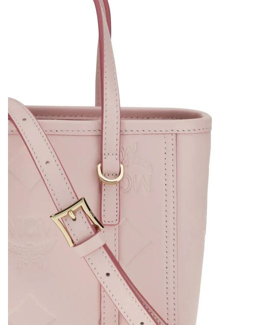 MCM Pink Sac Cabas Toni