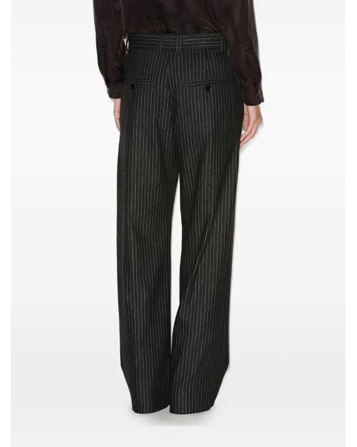 Isabel Marant Gray Lisetta Hose mit Nadelstreifen