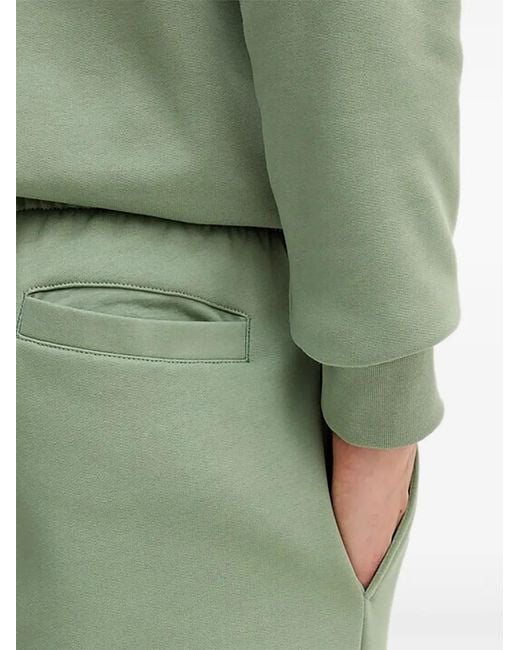 Lacoste Green Logo-Patch Shorts for men