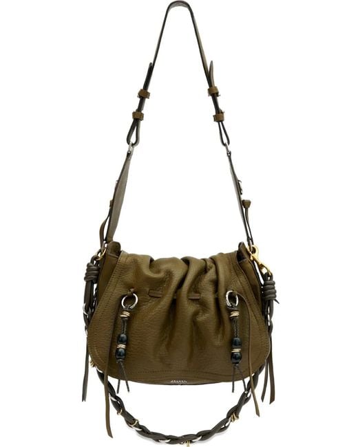 Isabel Marant Metallic Bolton Drawstring Shoulder Bag