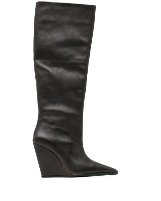 Senso Black Hendrick Ii 100Mm Wedge Boots