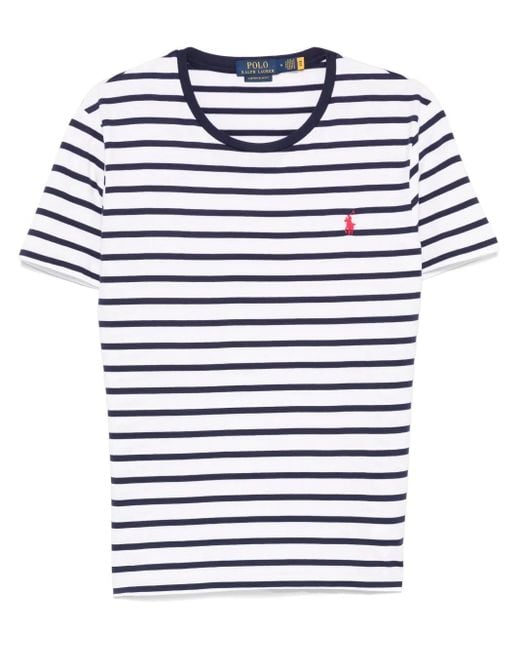 Polo Ralph Lauren Blue Striped T-Shirt for men