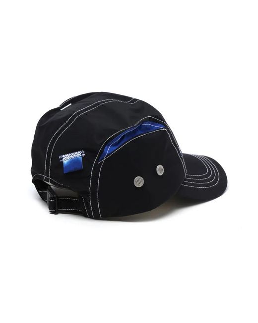 Adererror Black Colour-Block Panelled Cap
