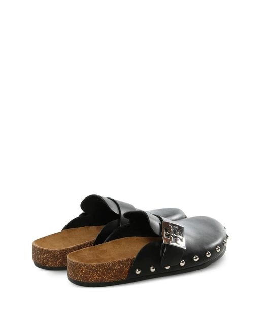 Tory Burch Black Mules Mellow Cloutées