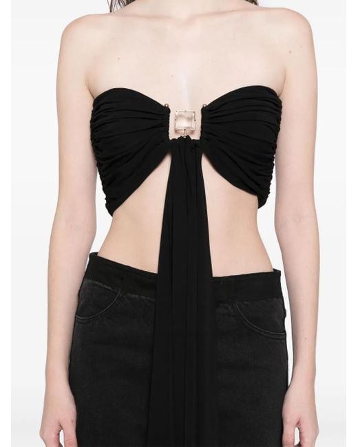 Christopher Esber Black Bezel Quartz Draped Top