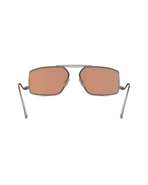 Ferrari Pink Aviator-Frame Sunglasses