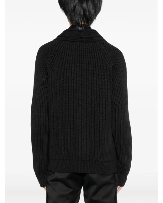 Tom Ford Black Shawl-Collar Cardigan for men