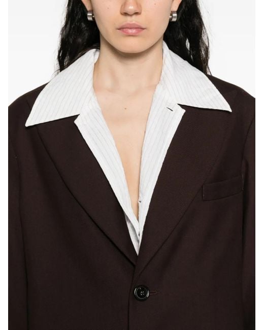 Séfr Black Peak-Lapels Blazer