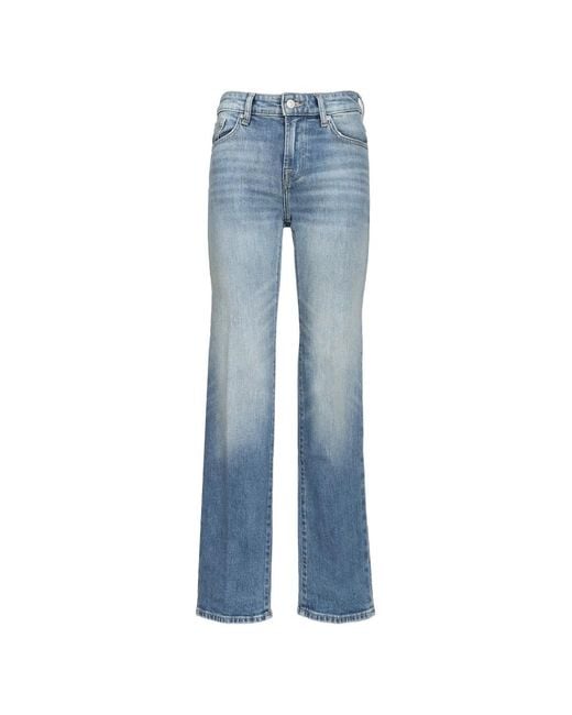 7 For All Mankind Blue Calie Straight Jeans