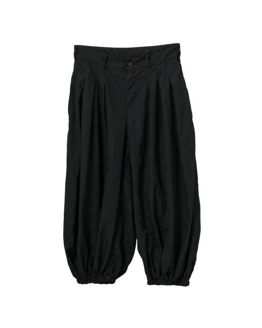 Comme des Garçons Black Pleated Trousers