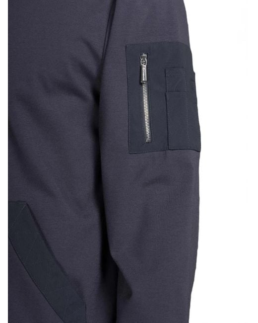 Maglione Con Zip E Tasca di Moorer in Blue da Uomo