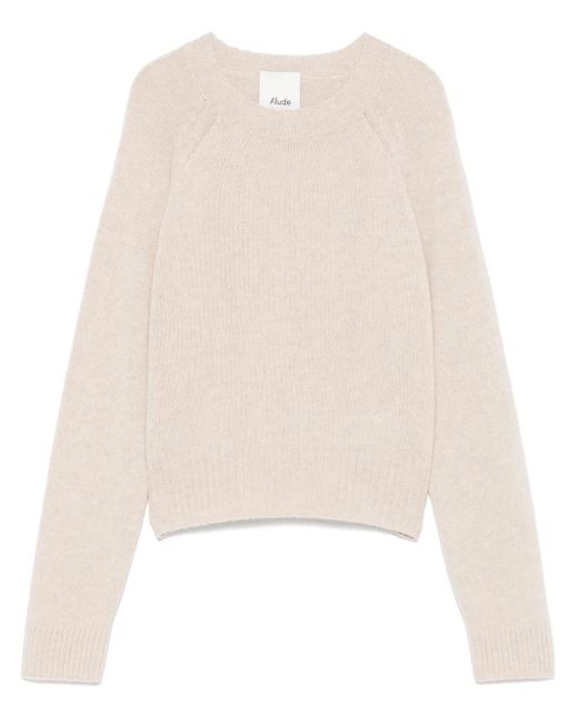 Allude カシミア セーター Natural