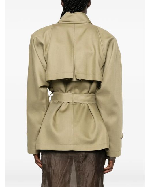 Frankie Shop Natural Belted Multi-Pocket Jacket