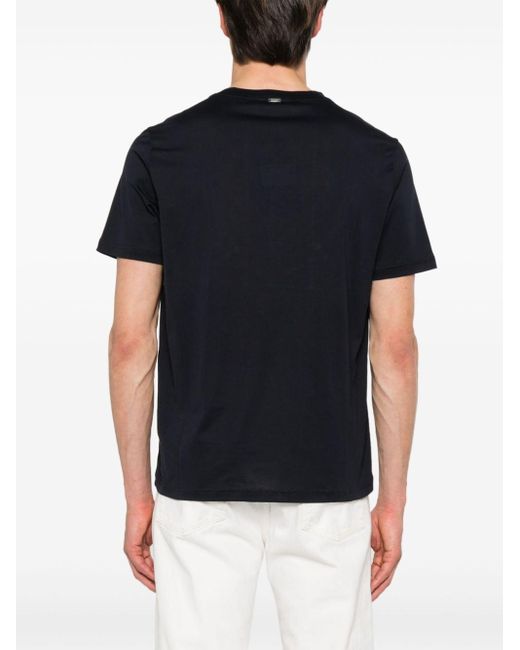 Herno T-Shirt aus Baumwolljersey in Black für Herren