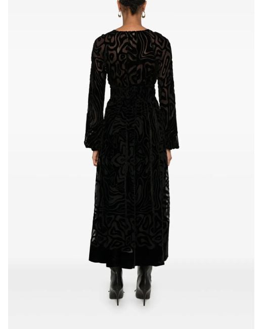 Ulla Johnson Black Elora Midi Dress