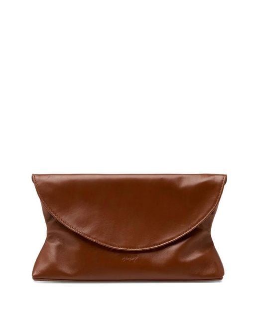 Marsèll Brown Dromi 2 Folded Leather Clutch Bag