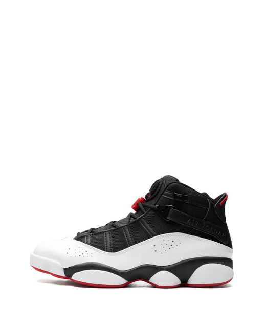 Nike Black 6 Rings "wht/blk/red" Sneakers