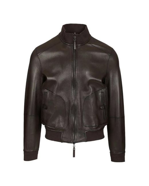 Al Duca D'aosta Black Reversible Bomber Jacket for men