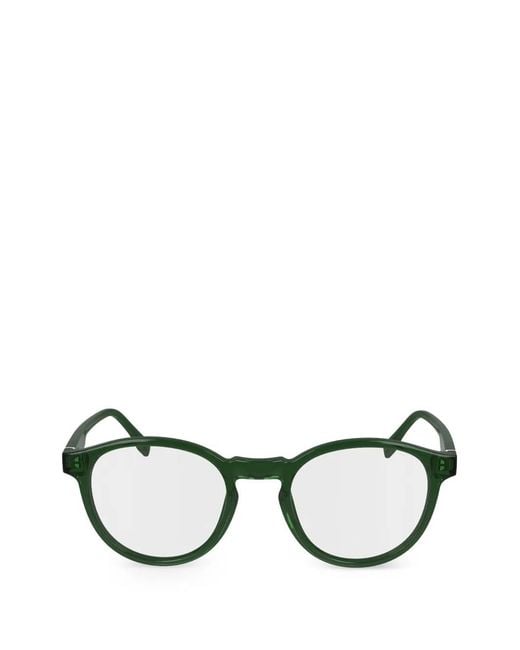 Lacoste Black Round-Frame Glasses for men