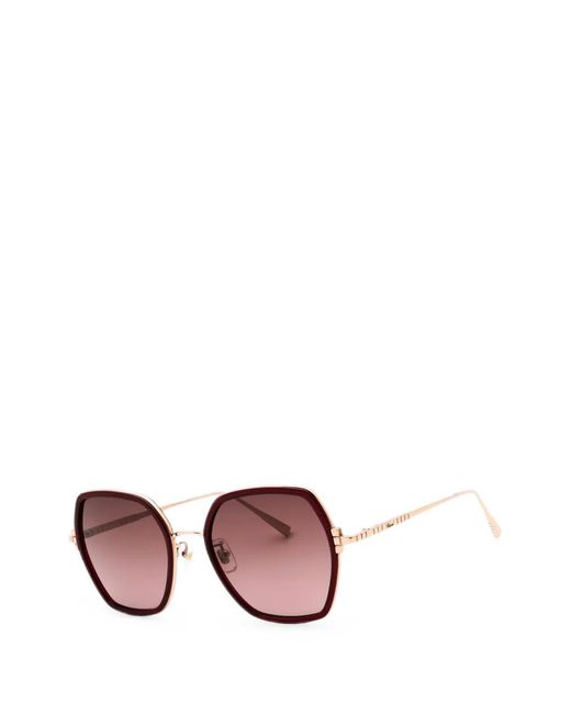 Chopard Pink Geometric-Frame Sunglasses