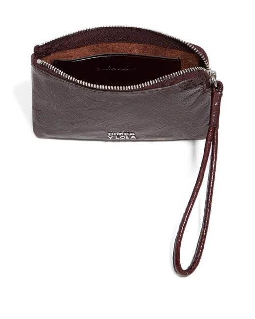 Bimba Y Lola Purple Small Leather Coin Purse