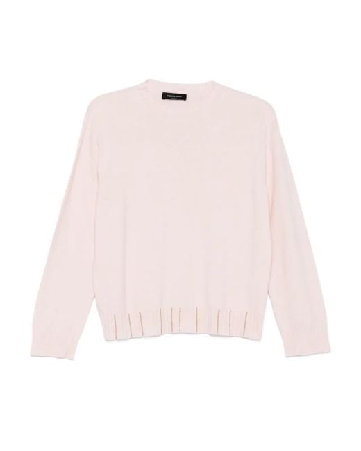 Fabiana Filippi Pink Crew-Neck Sweater