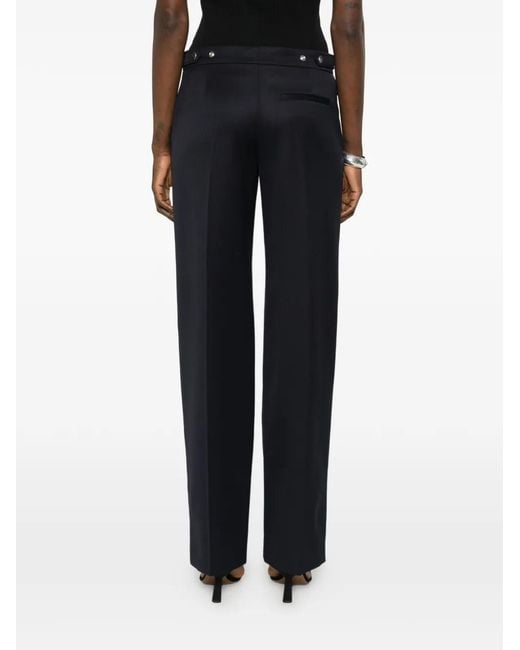 Pantalones Rectos Con Botones McQueen de color White