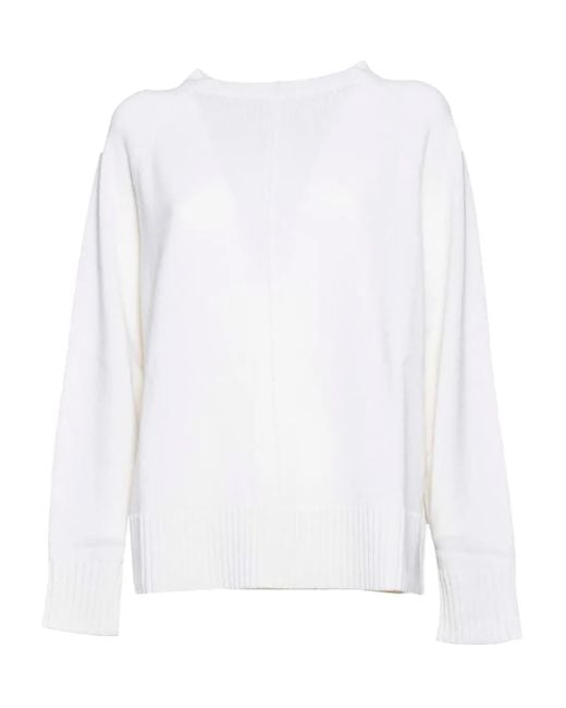 Max Mara White Cashmere Sweater