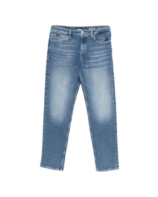 Boss Blue Five-Pocket Jeans for men