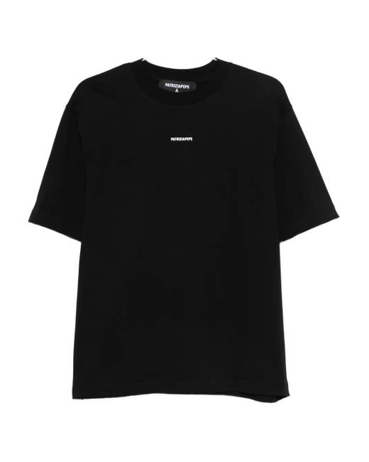Patrizia Pepe Black Cotton T-Shirt for men