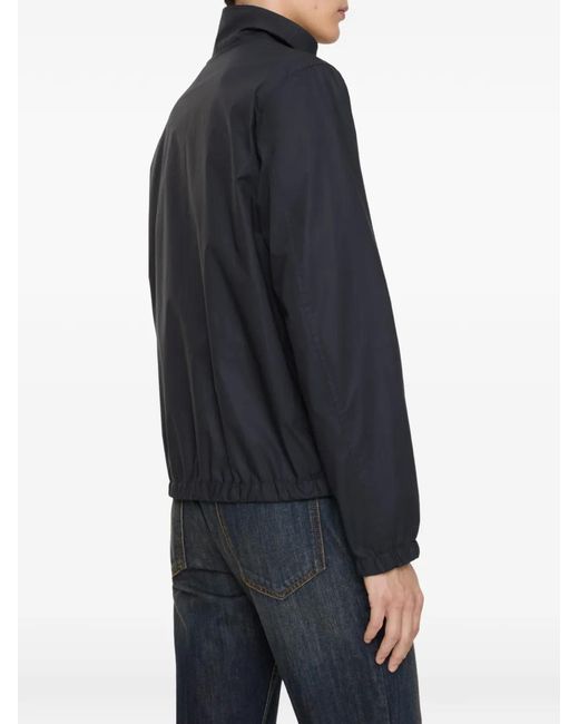 Burberry Blue Reversible Cotton Harrington Jacket for men