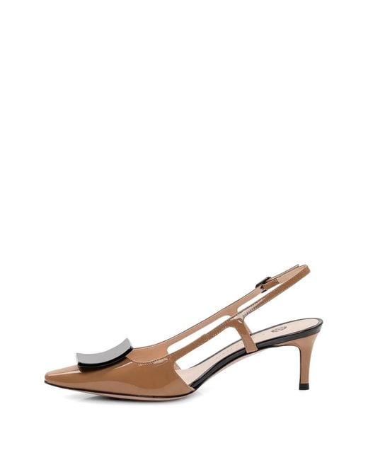 Roberto Festa Brown Kimera Buckle Pumps