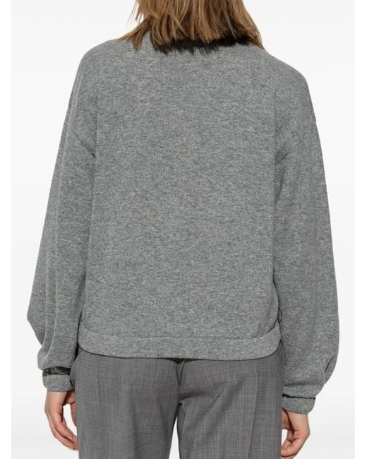 Fabiana Filippi Gray Wool Cardigan