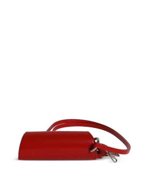 Jil Sander White Cylindrical Keyring Wallet