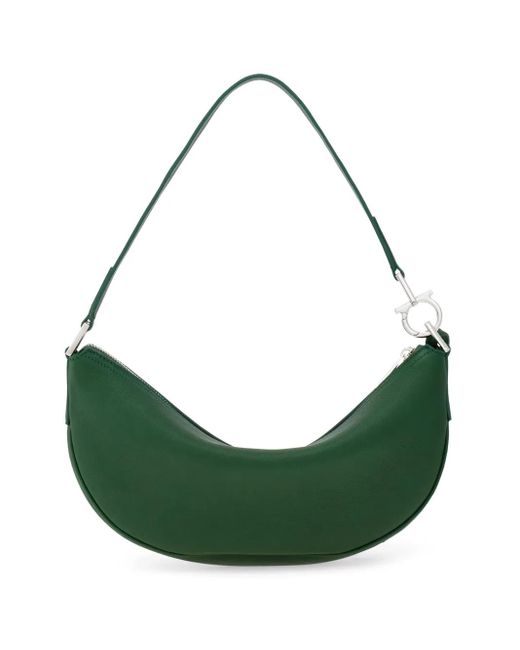 Borsa A Spalla Moon Piccola di Ferragamo in Green
