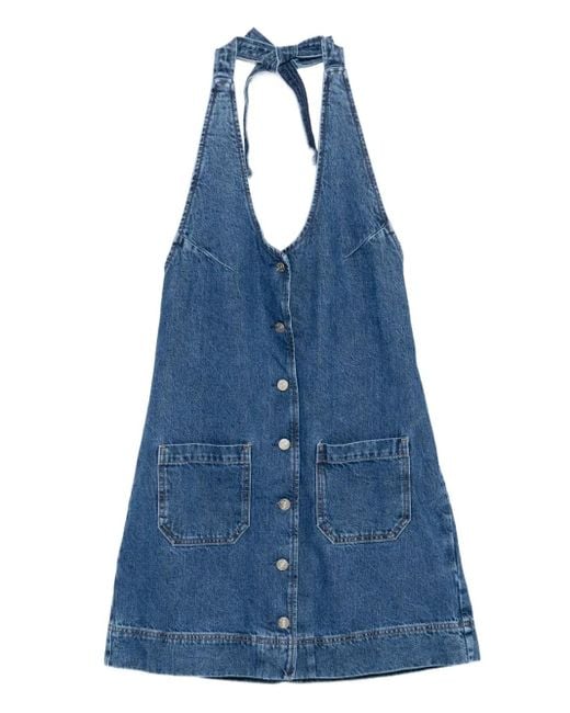 Reformation Brittany ミニドレス Blue