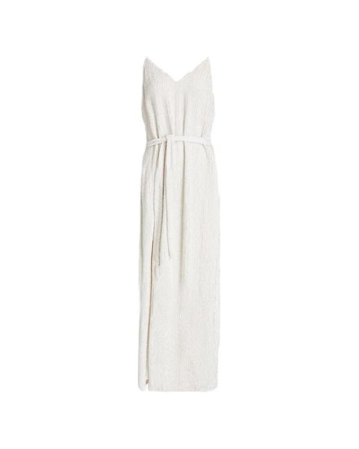 retroféte White Rebecca Sequin-Embellished Maxi Dress