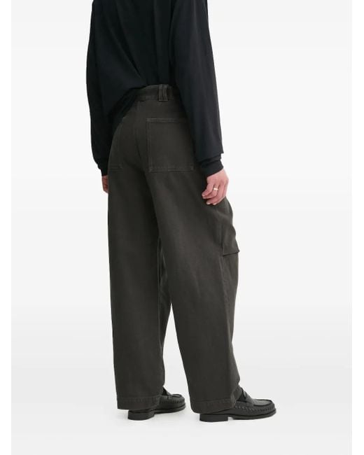Won Hundred Black D-Ring Cargo Jeans for men