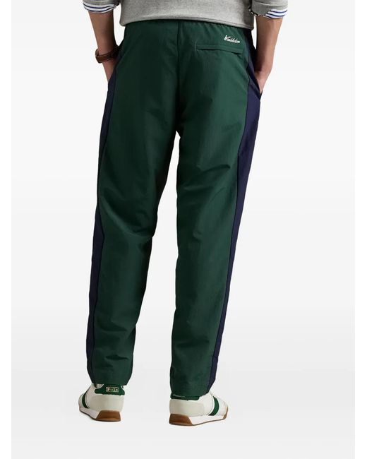 Polo Ralph Lauren Green Logo-Embroidered Track Pants for men