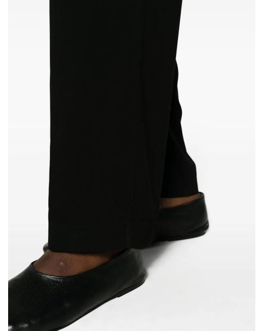 Fabiana Filippi Black High-Waist Straight-Leg Trousers