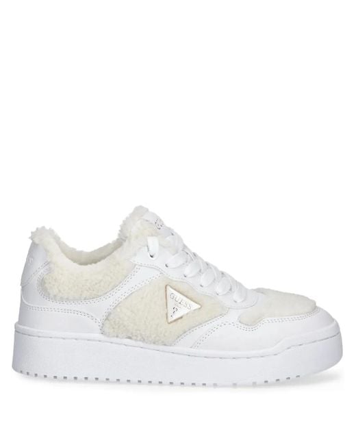 Guess White Miram Logo Sneakers