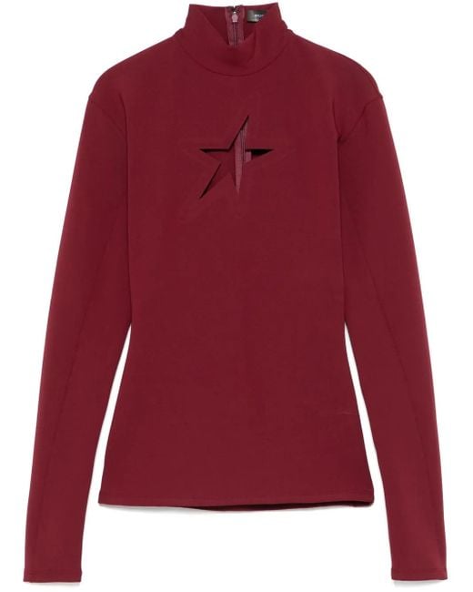 Mugler Red Top Mit Cut-Out
