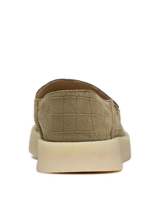HIDE & JACK Green Crocodile-Effect Sneakers
