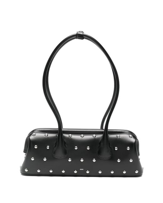 Mini Sac Porté Épaule Boat Wide À Clous OSOI en coloris Black