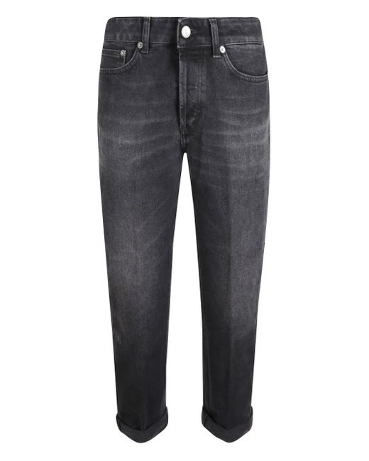 Dondup Gray Belt-Loop Jeans