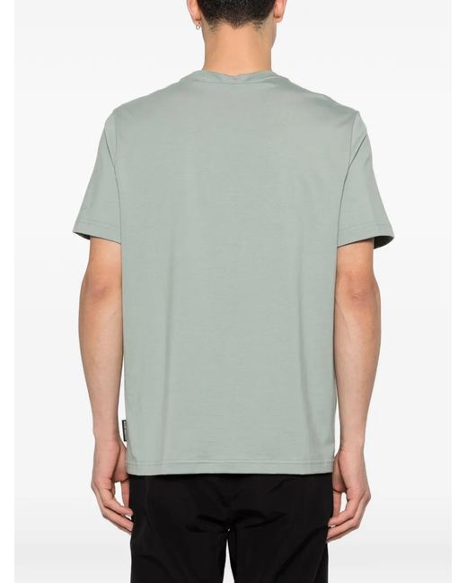 Moose Knuckles Green Duluth Logo T-Shirt for men