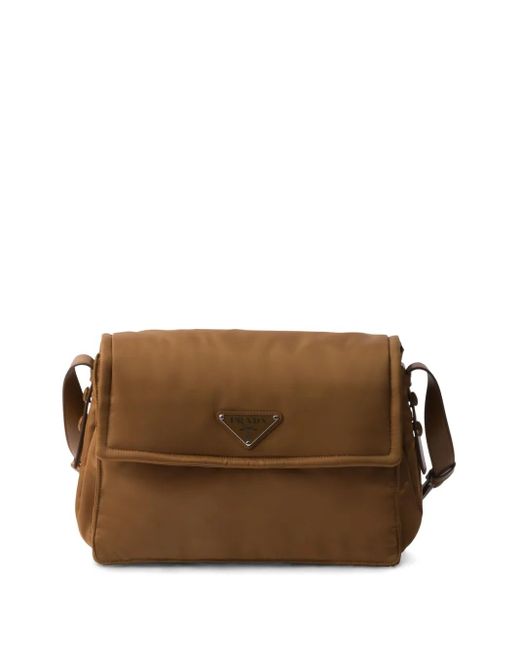Prada Brown Medium Traveller Shoulder Bag