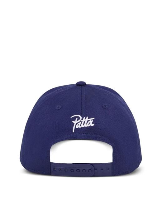 PATTA Blue Logo-Embroidered Baseball Cap for men