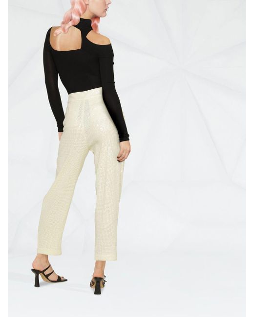 Pinko Cotton Sequin-embellished Cropped 